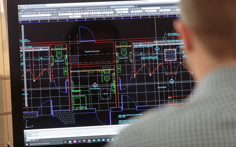 Strategy - Technical Design - CAD drawing on screen