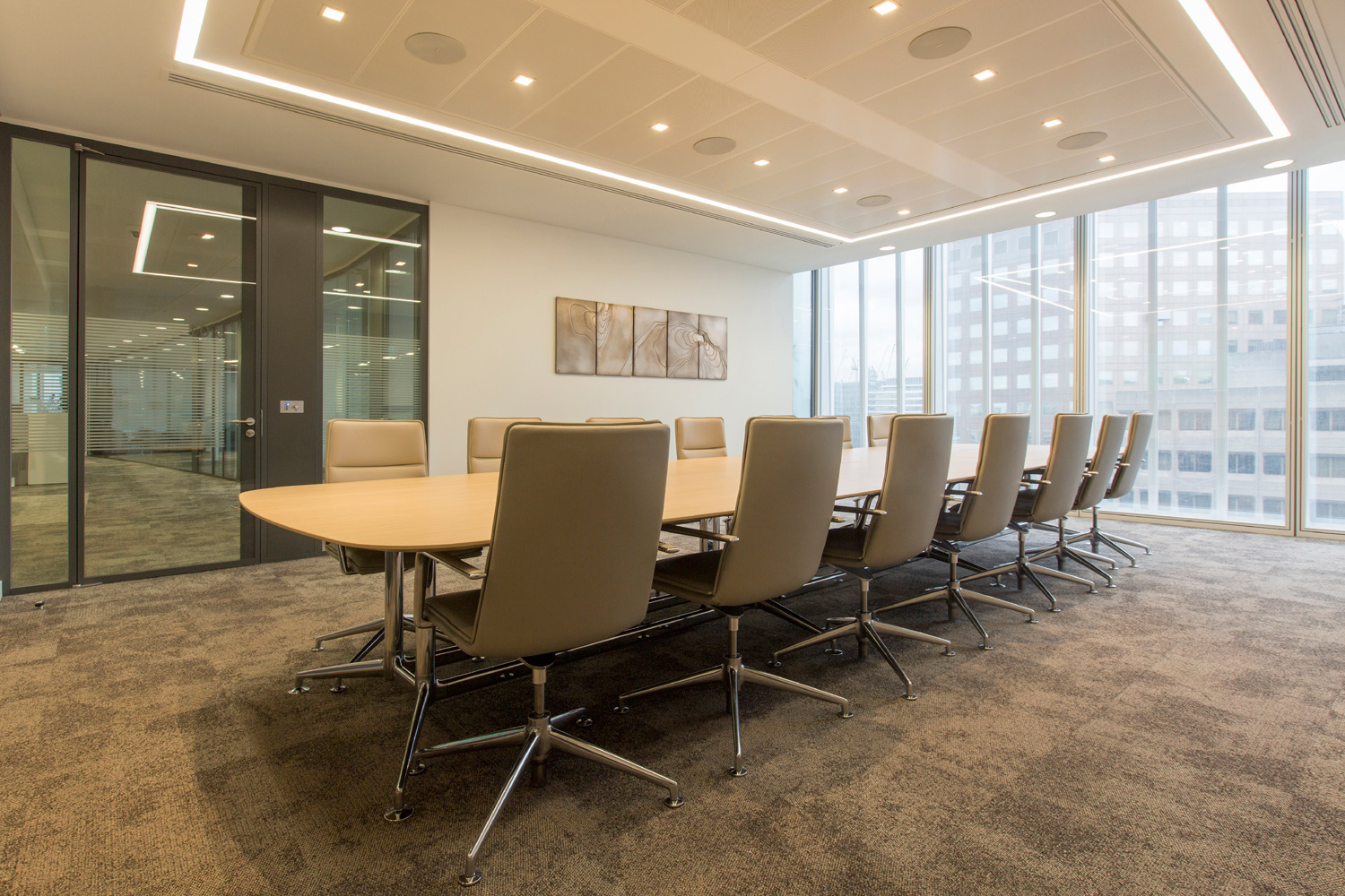 High quality internal design - boardroom view