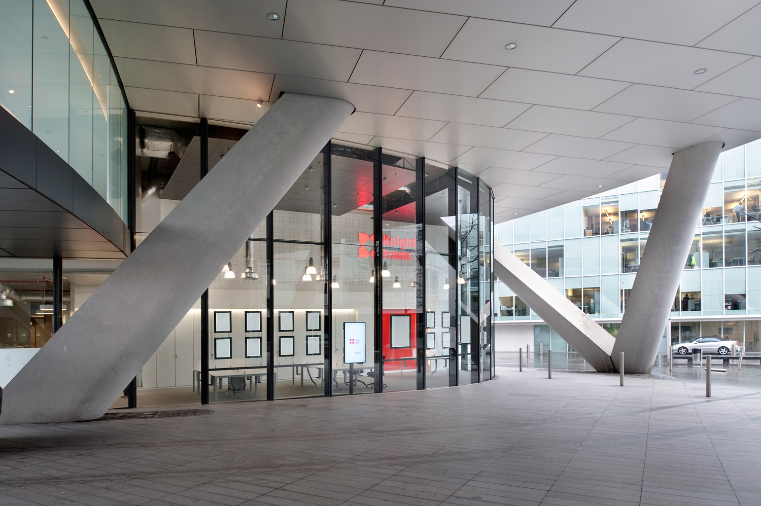 Sales and letting agencies design - external view of Albion Riverside, London offices