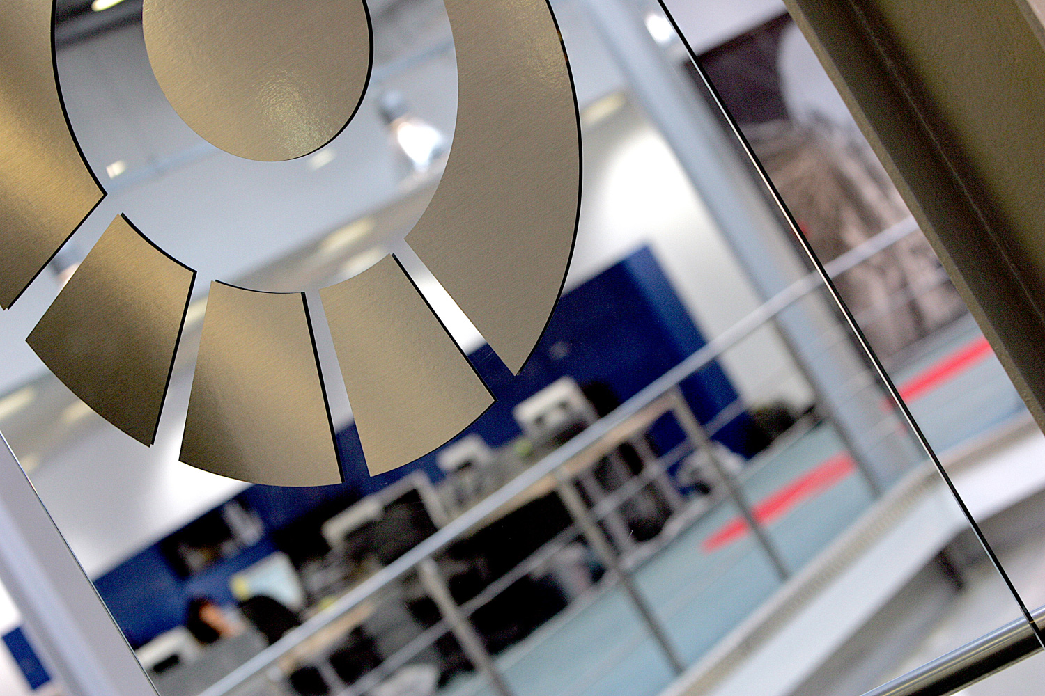 New build development - feasibility and planning - detail shot of branding graphics