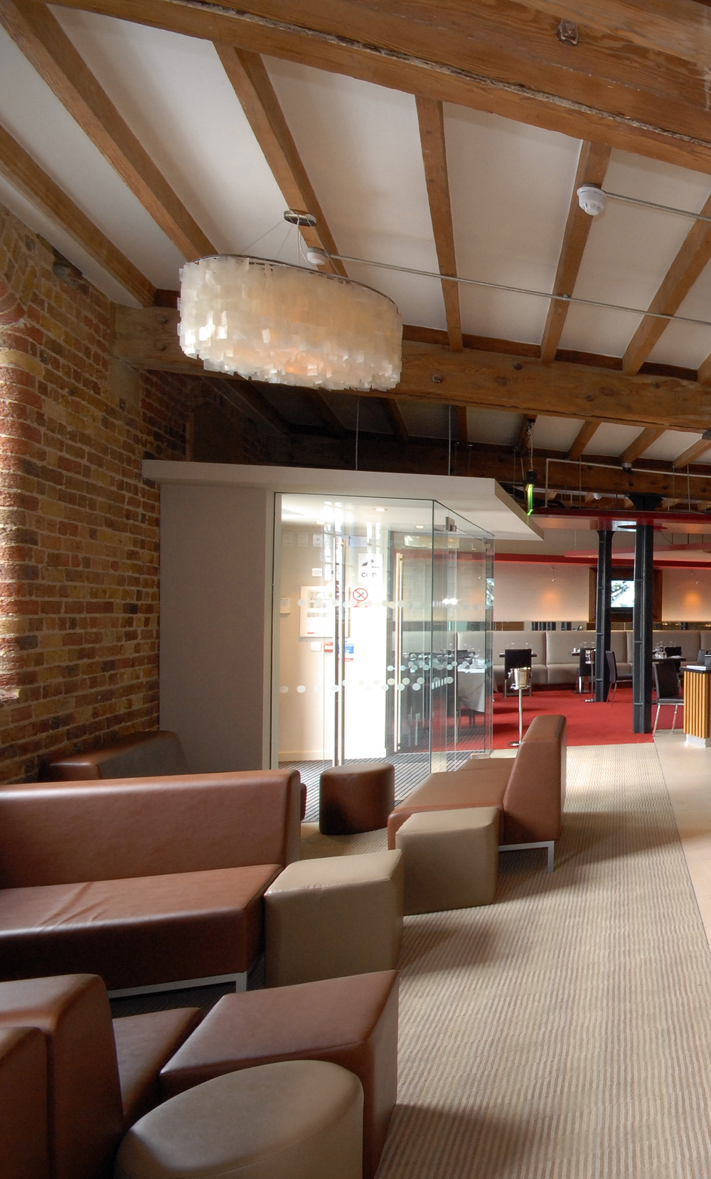 Restaurant interior design - soft seating area