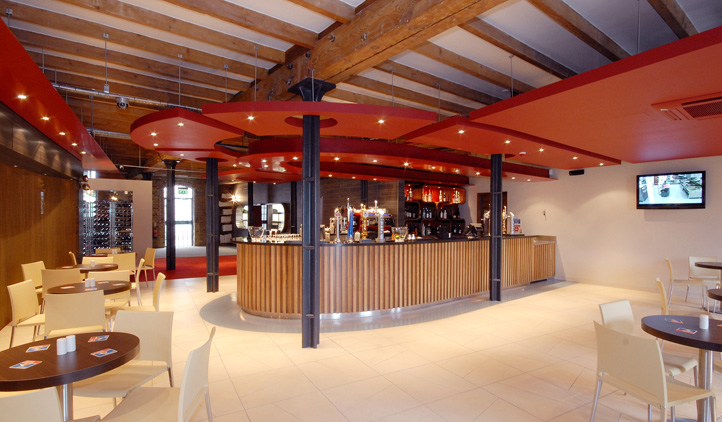 Restaurant interior design - bar and cafe area