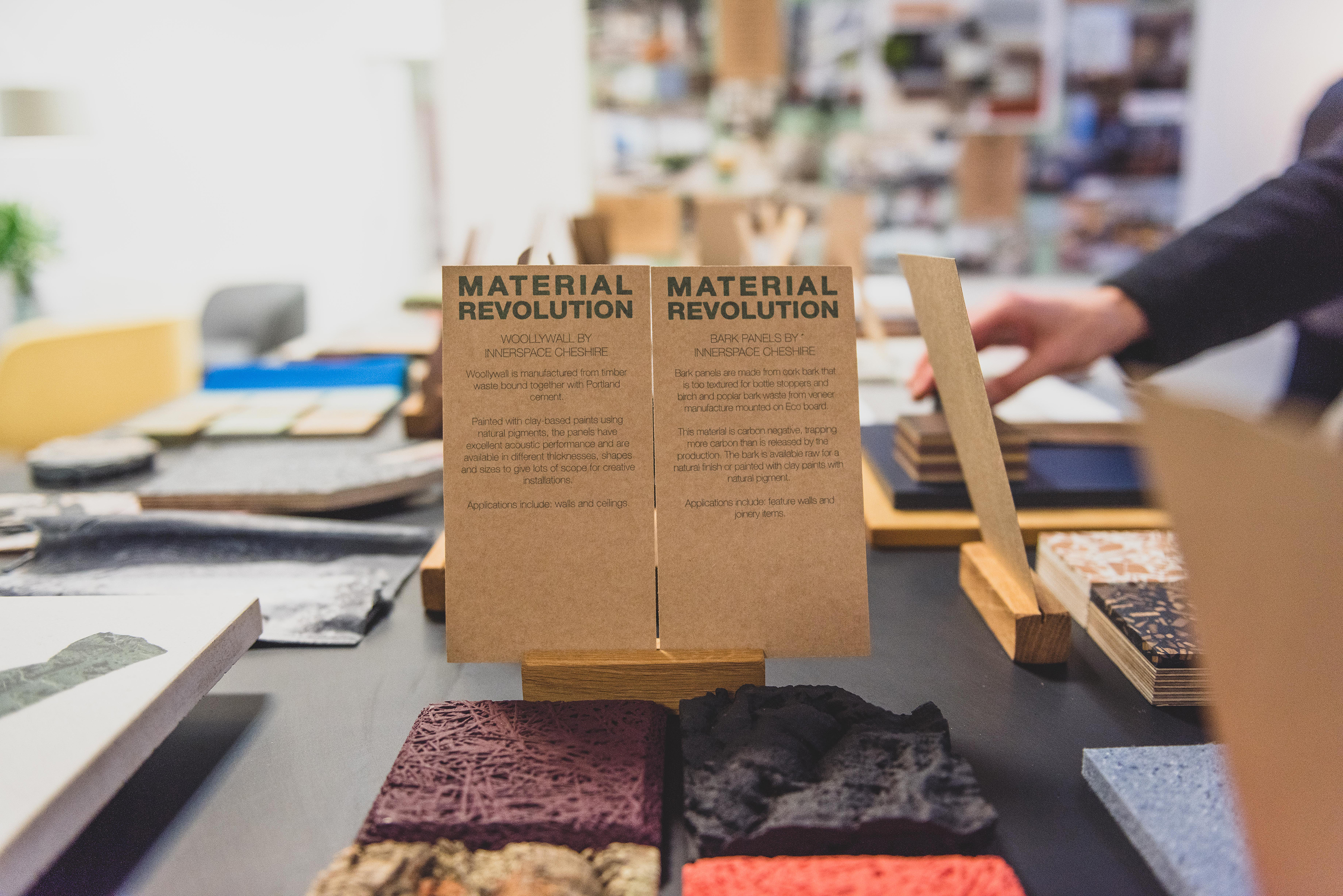 Sustainable material samples