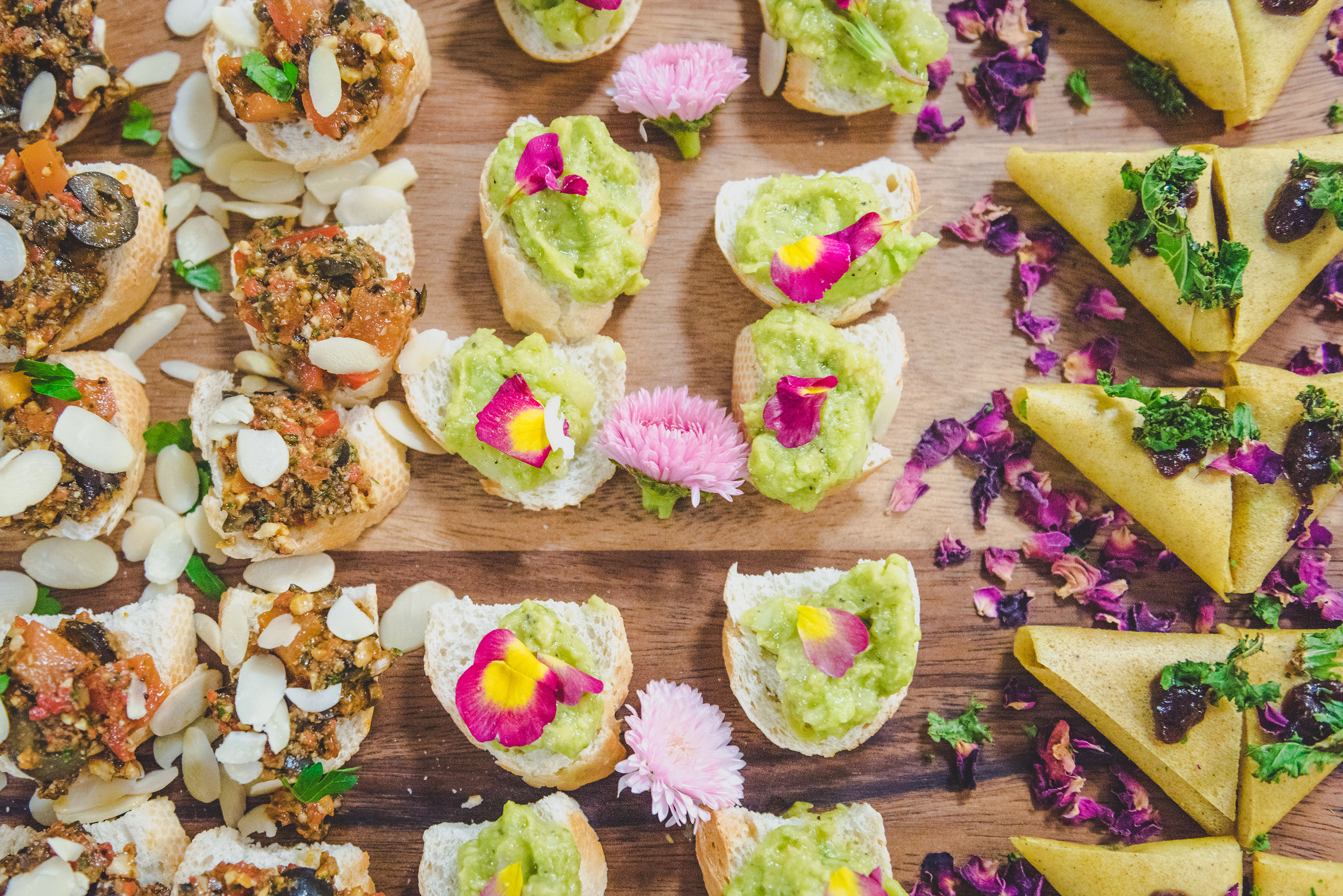 Vegan canapes from Nature.London