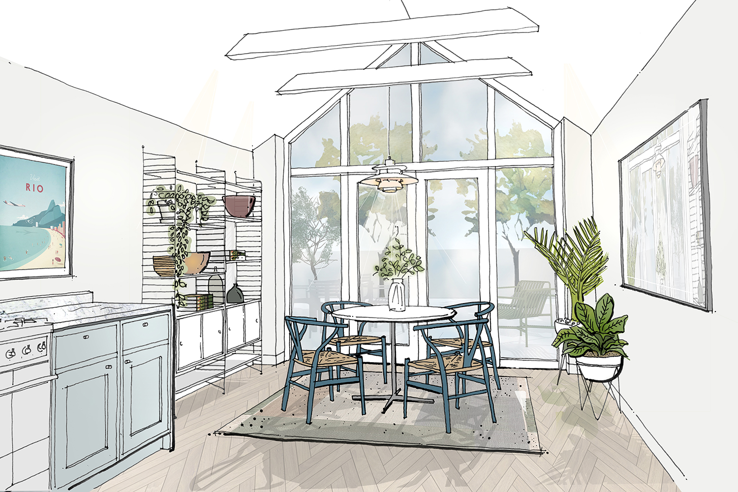 Listed Building Renovation - Concept sketch