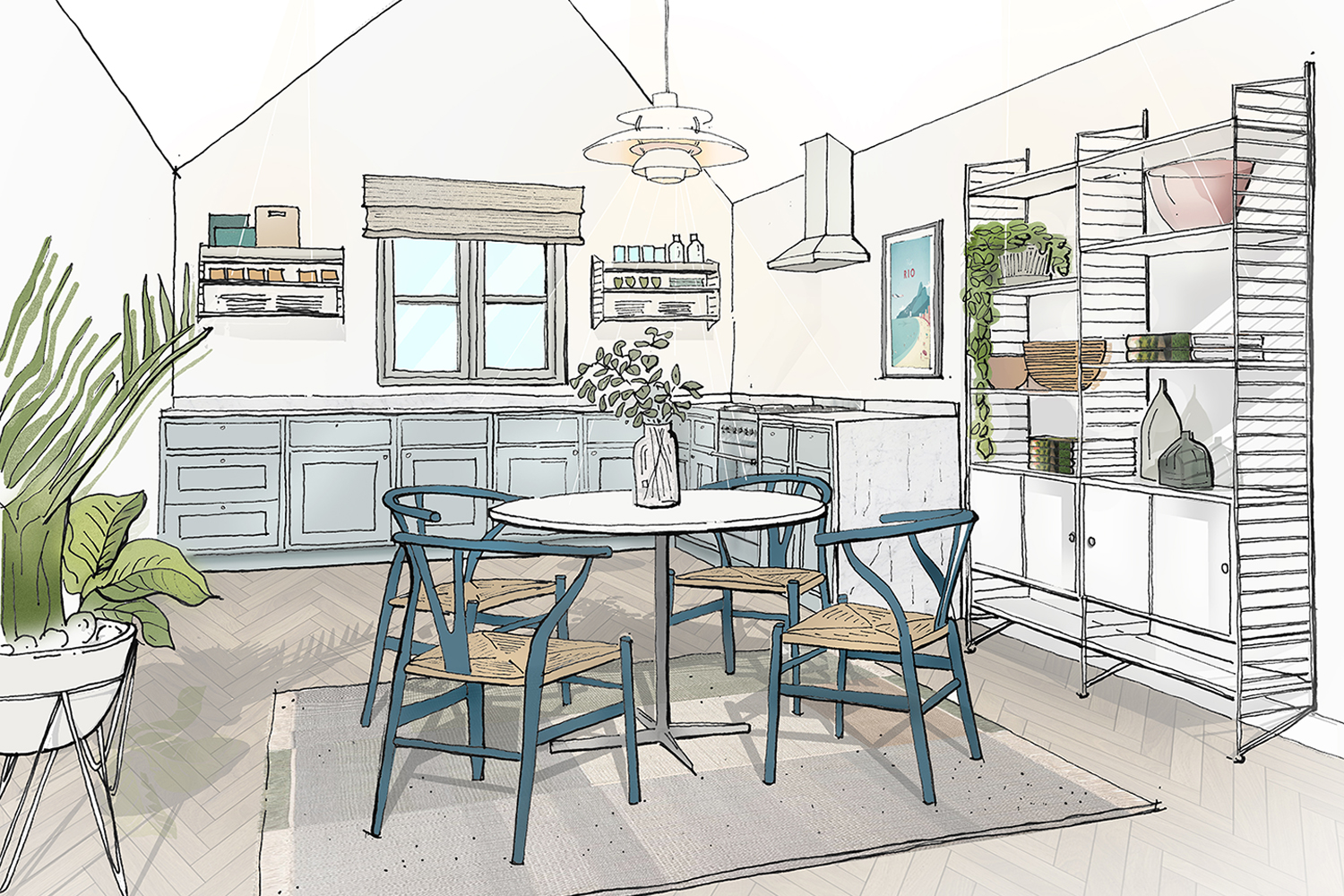 Listed Building Renovation - Concept sketch