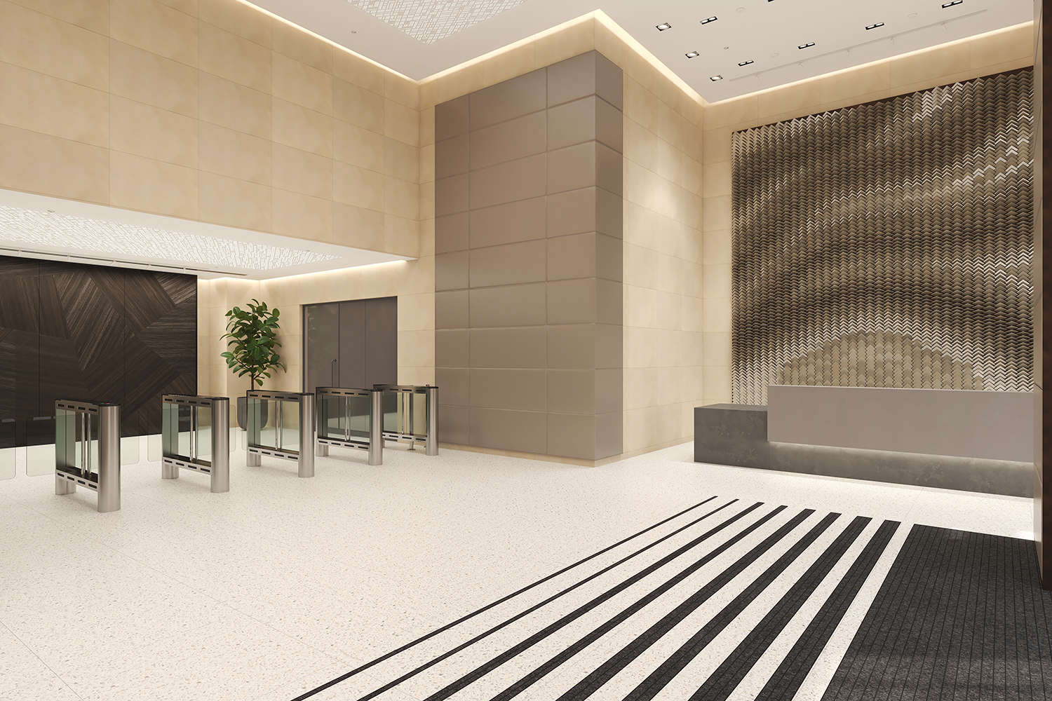 Devonshire House reception - desk view