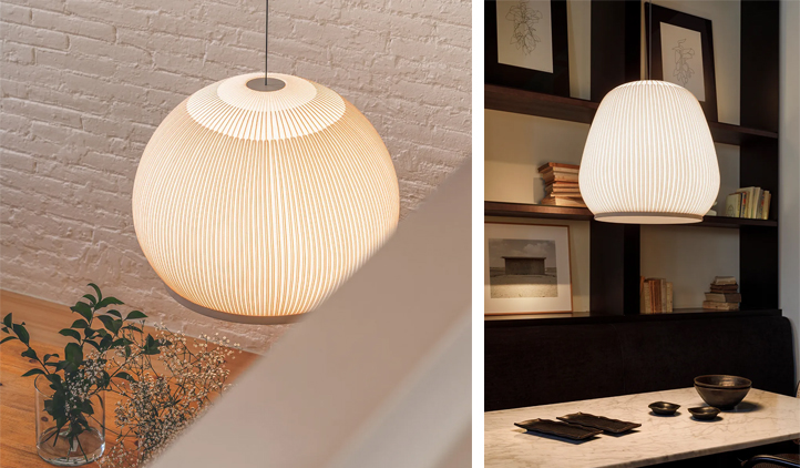 Knit pendant light